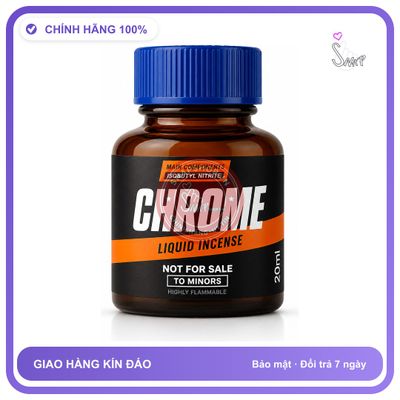 Chai hít tăng khoái cảm kích thích Popper CHROME 20ml Chính hãng