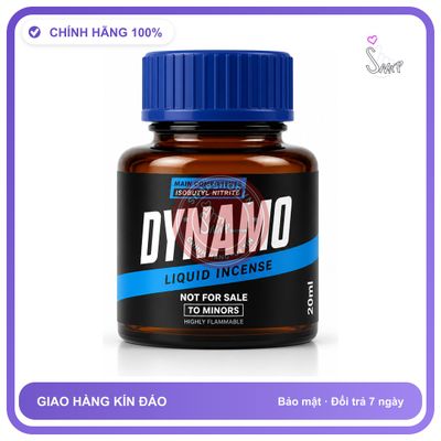 Chai hít tăng khoái cảm kích thích Popper DYNAMO 20ml Chính hãng
