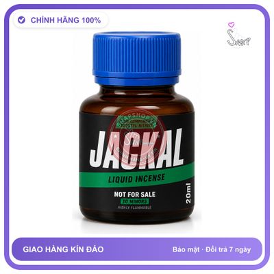 Chai hít tăng khoái cảm kích thích Popper JACKAL 20ml Chính hãng