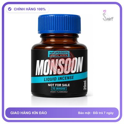 Chai hít tăng khoái cảm kích thích Popper MONSOON 20ml Chính hãng