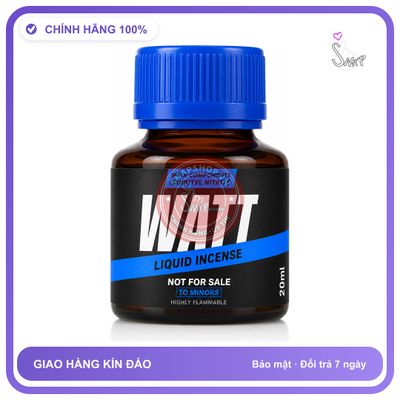 Chai hít tăng khoái cảm kích thích Popper WATT 20ml Chính hãng