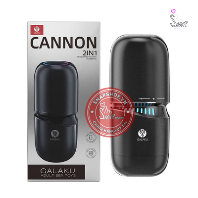(Snapshop) Âm đạo giả đa năng Galaku Cannon 2in1 Chính Hãng
