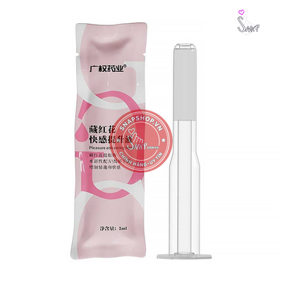 (Snapshop) Gel bôi trơn ống bơm Guangquan Saffron - Tinh chất hoa nghệ tây, tăng khoái cảm - Ống 5ml Chính Hãng
