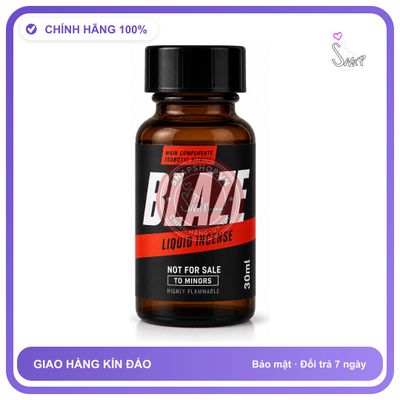 Chai hít tăng khoái cảm kích thích Popper BLAZE 30ml Chính hãng