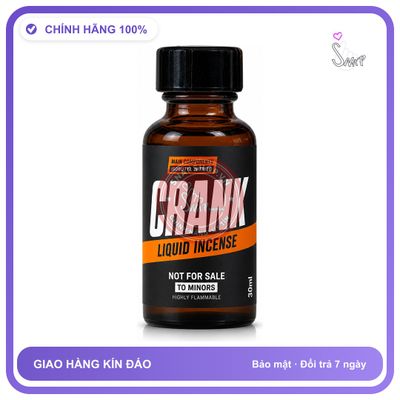 Chai hít tăng khoái cảm kích thích Popper CRANK 30ml Chính hãng