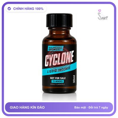 Chai hít tăng khoái cảm kích thích Popper CYCLONE 30ml Chính hãng