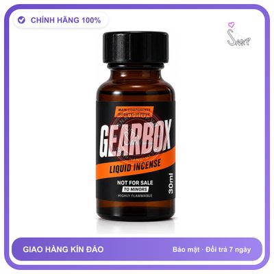 Chai hít tăng khoái cảm kích thích Popper GEARBOX 30ml Chính hãng