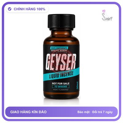 Chai hít tăng khoái cảm kích thích Popper GEYSER 30ml Chính hãng