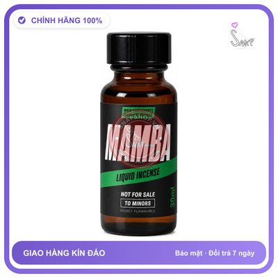 Chai hít tăng khoái cảm kích thích Popper MAMBA 30ml Chính hãng