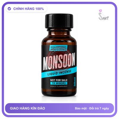 Chai hít tăng khoái cảm kích thích Popper MONSOON 30ml Chính hãng