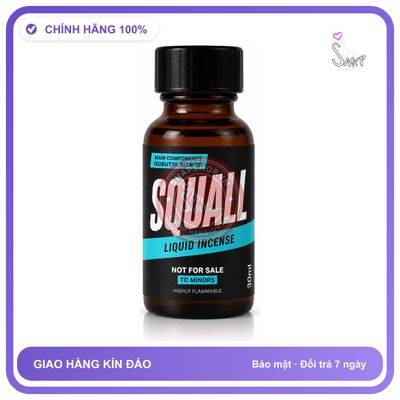 Chai hít tăng khoái cảm kích thích Popper SQUALL 30ml Chính hãng