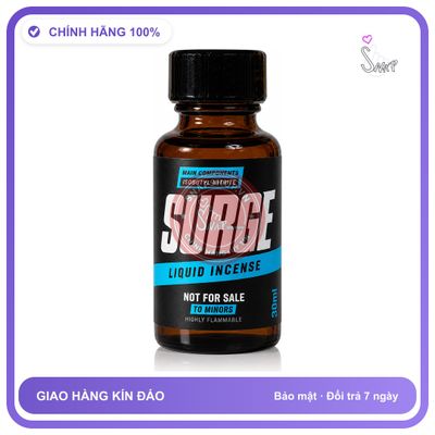 Chai hít tăng khoái cảm kích thích Popper SURGE 30ml Chính hãng
