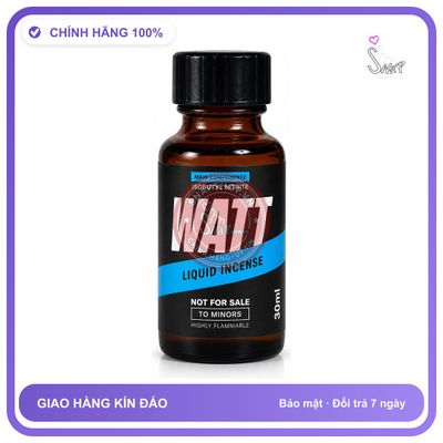 Chai hít tăng khoái cảm kích thích Popper WATT 30ml Chính hãng