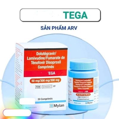 Viên uống tega 50/300/300 phòng ngừa HIV sau QHTD ức chế virut Hộp 30 Viên 