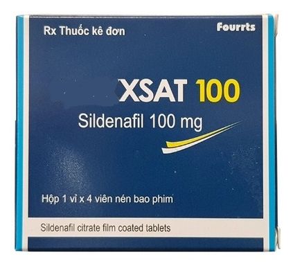 Viên uống tăng cường sinh lý nam Maxxsat 100mg hộp 1 vỉ x 4 viên chính hãng