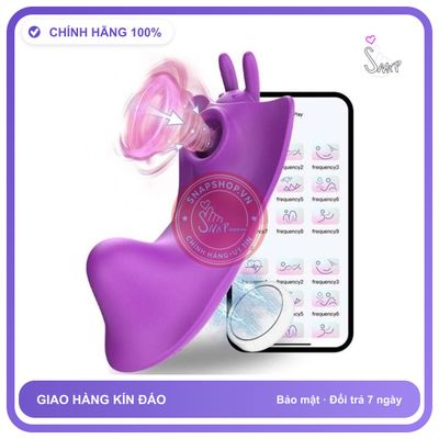 Hút âm vật hình con bướm kèm sốc điện - Máy rung Nhập Khẩu Chính Hãng