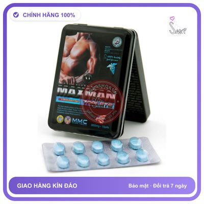 Maxman USA 3800mg Hộp 10 Viên - Viên Uống Hỗ Trợ Sinh Lý Nam Chính Hãng