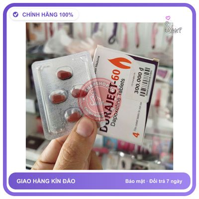 Dura-ject-60 - Vỉ 4 viên chuẩn kéo dài time ở nam hiệu quả lâu Chính Hãng Giao Kín