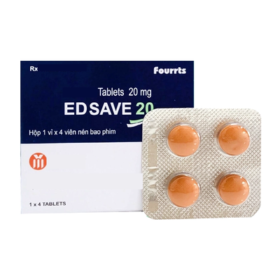Edsave 20 – Bí quyết bản lĩnh đàn ông, hỗ trợ sinh lực – Vỉ 4 viên (Chính hãng)