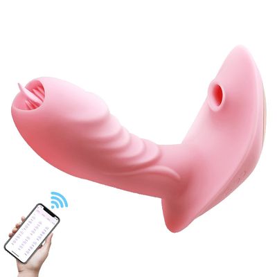 Máy Rung Đeo Butterfly — Hút & Liếm Âm Vật, Điều Khiển App Từ Xa