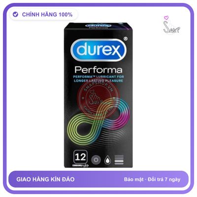 Phiên Bản Chính Hãng - Bao Su Cao Cấp Durex Performa - Kéo dài thời gian