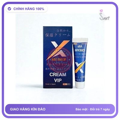 Dòng Cao Cấp Chính Hãng - Kem Thoa Vip Nhật - X Cream Vip Japan 20g Kéo Dài Thời Gian tốt Cho Nam Giới, X Cream Vip Japa