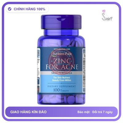 Viên uống kẽm Puritan Pride 100 viên