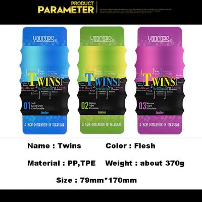 Âm Đạo Giả YouCups TWINS Thông 2 Đầu Xả Nước Sạch Trong 30 Giây
