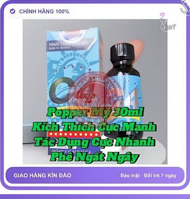 (Che Tên) Popper Main Commenis 30ml USA Hàng Chính Hãng, sỉ giá tốt, che tên sp - Snapshop