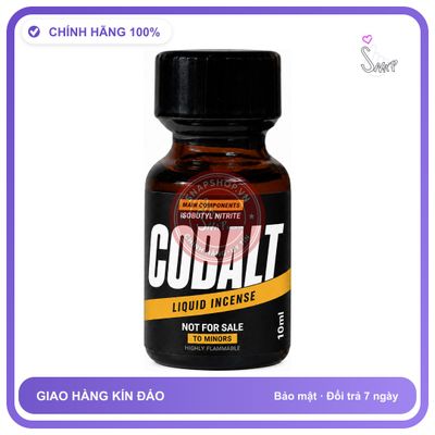 Chai hít tăng khoái cảm kích thích Popper COBALT 10ml Chính hãng