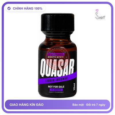 Chai hít tăng khoái cảm kích thích Popper QUASAR 10ml Chính hãng