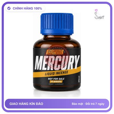 Chai hít tăng khoái cảm kích thích Popper MERCURY 20ml Chính hãng