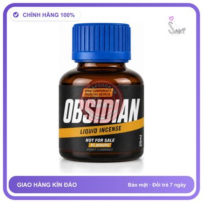 Chai hít tăng khoái cảm kích thích Popper OBSIDIAN 20ml Chính hãng