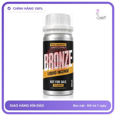 Chai hít tăng khoái cảm kích thích Popper Khô BRONZE 40ml Chính hãng