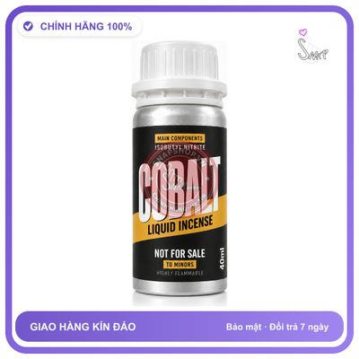 Chai hít tăng khoái cảm kích thích Popper Khô COBALT 40ml Chính hãng