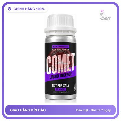 Chai hít tăng khoái cảm kích thích Popper Khô COMET 40ml Chính hãng