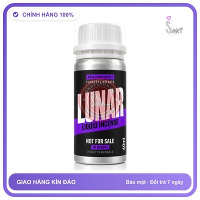 Chai hít tăng khoái cảm kích thích Popper Khô LUNAR 40ml Chính hãng
