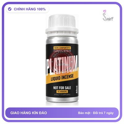 Chai hít tăng khoái cảm kích thích Popper Khô PLATINUM 40ml Chính hãng