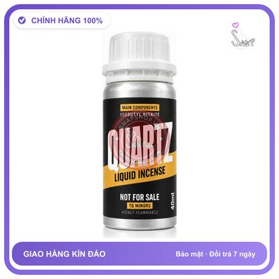 Chai hít tăng khoái cảm kích thích Popper Khô QUARTZ 40ml Chính hãng