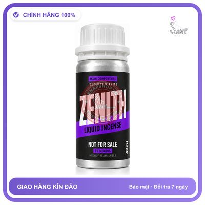 Chai hít tăng khoái cảm kích thích Popper Khô ZENITH 40ml Chính hãng