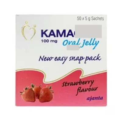 Viên uống hỗ trợ phái mạnh tăng bản lĩnh đàn ông KAMA 100mg Oral Jelly hộp 50 gói x 5g