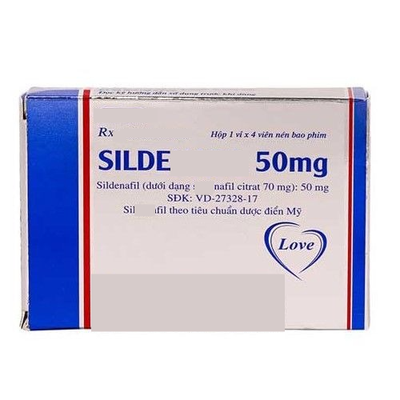 Viên Uống Silde 50mg Chính Hãng – Hỗ Trợ Cường Dương & Sinh Lý Nam – Quy Cách 4 Viên