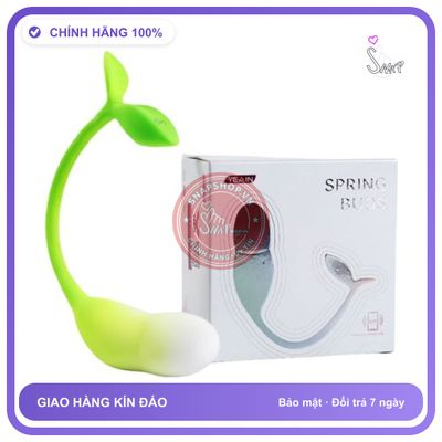 (Che Tên) Trứng Rung Yeain Spring Buds - Dáng Mầm Cây, Điều Khiển App Hộp Trắng Kín