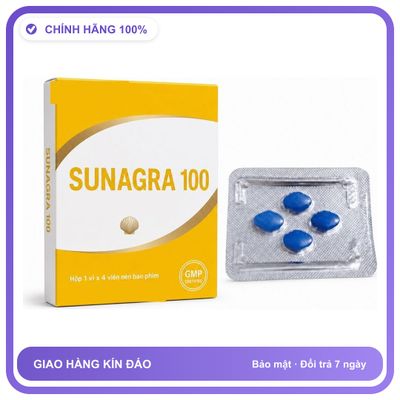 Viên uống hỗ trợ kéo dài cho nam thảo dược SUNAGRA 4 Viên Chính hãng