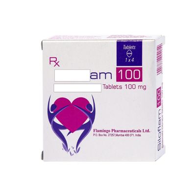 Viên uống hỗ trợ cương nam giới Siloflam 100mg Hộp 4 Viên