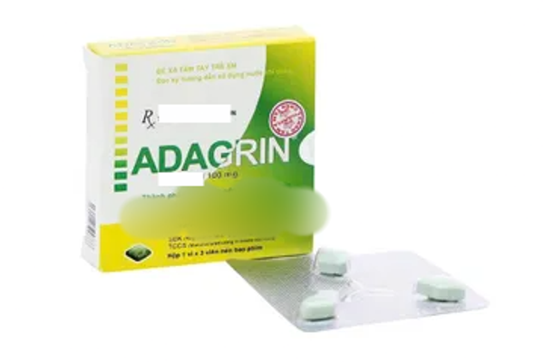 Viên uống hỗ trợ phái mạnh tăng bản lĩnh đàn ông Adagrin 100mg hộp 3 viên
