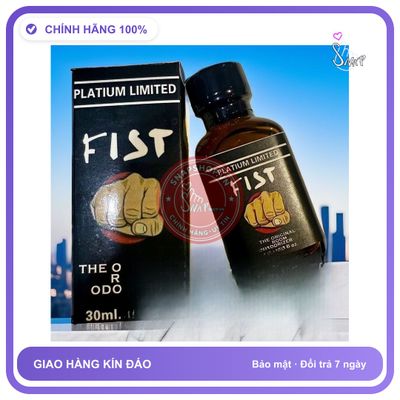 (Che Tên) Popper Fist Platium Limited 30ml USA - Chai Hít Cực Mạnh, Hiệu Quả Nhanh, Chính Hãng, Giao Nhanh Toàn Quốc