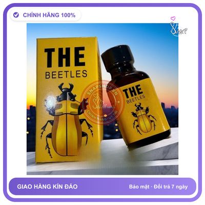 (Che Tên) Popper The Beetles 30ml USA - Chai Hít Cực Mạnh, Tác Dụng Nhanh, Hít Là Phê Ngay, Chính Hãng Hỗ Trợ 24/7