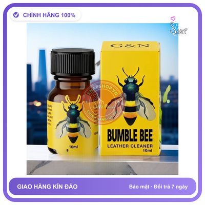 (Che Tên) Chai Hít Ngửi Popper Bumble Bee 10ml USA, Hàng Chính Hãng, Tăng Hưng Phấn, Tăng Khoái Cảm, Dùng Cho Nam Nữ Chuẩn Auth