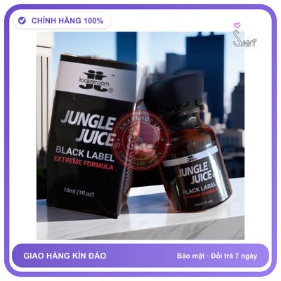 (Che Tên) Chai Hít Kích Thích Hưng Phấn Cho Nam Nữ, Cực Sung Sướng, Popper Jungle Juice 10ml USA, An Toàn Sử Dụng Lâu Dài Giao Nhanh Toàn Quốc